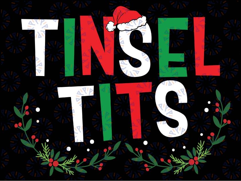 Jin-gle Balls Tinsel Tits Couples Christmas Matching Couple Svg, Matching Couple Chestnuts Jin-gle Balls Tinsel Tits tree Svg
