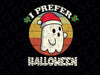 I Prefer Halloween Funny Christmas Ghost Svg, Christmas Ghost Svg Png, Layered Christmas Ghost Svg Files For Cricut, Instant Download Svg