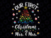 Our First Christmas As Mrs & Mrs Lesbian LGBT Trans Rainbow Svg, Couple Matching Xmas, Digital Download