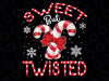 Candy Cane Sweet But Twisted Funny Merry Christmas Png, Candy Cane, Funny Christmas Png, Digital download Png