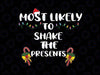 Most Likely To Shake Presents Christmas Xmas Family Matching Svg, Christmas Present , Christmas Santa, Instant Download