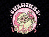 Vintage Pink Christmas Vibes Funny Pink Santa Claus Svg, Retro Pink Christmas Vibes Svg, Sublimation download