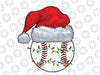 Baseball Christmas Santa Hat - Funny Baseball Xmas Holiday Png, Christmas Baseball Png, Sublimation design