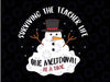Surviving the Teacher Life Meltdown Snowman Mom Womens Holiday Bleach Christmas Svg, png Digital Download,Cricut svg