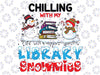 Chi-ll-in With My Library Snowmies Christmas Librarian xmas PNG Funny Christmas,  Frosty Snowman Png Santa Hat PNG Winter Holiday