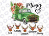 Personalized Names Mimi Little Reindeer Sublimation PNG File For Sublimation Design, PNG Digital Design for Grandma, Christmas Mimi Nana Custom File