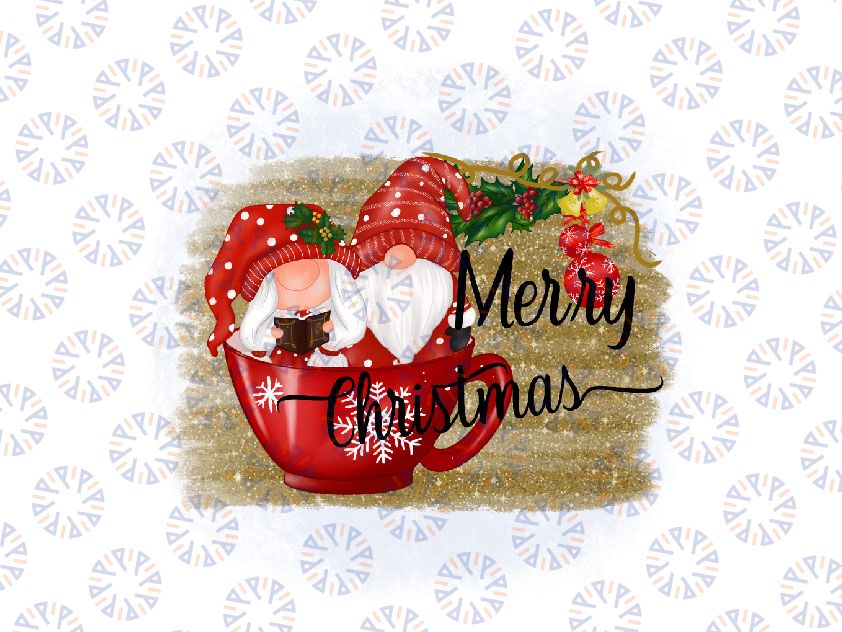 Christmas gnomes Png, Merry Christmas Gnomes Red Cup PNG, Santa gnome, sublimation, Santa, PNG graphics, Christmas images, waterslide images, tumblers