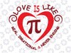 Pi Day Digital File, Pi Day Svg, Love Is Like Pi Svg, Valentines Day Svg, Math Svg, Love Svg, Pi Svg