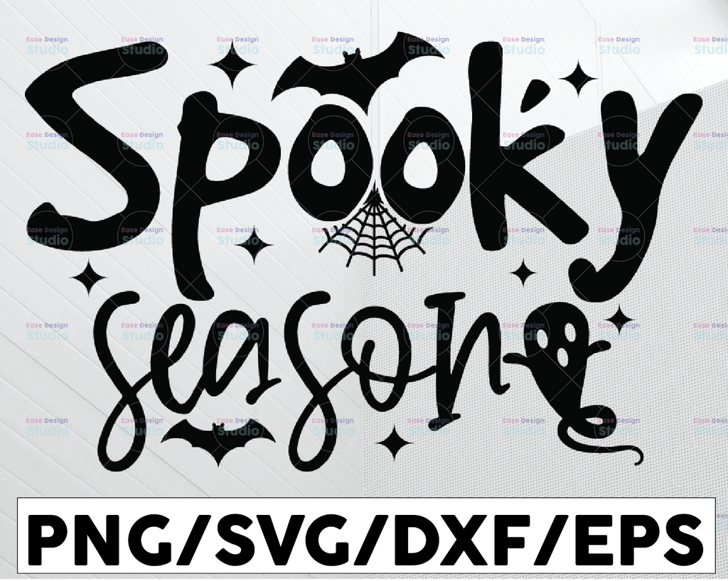 Spooky Season SVG, Ghost SVG, halloween shirt design svg, Halloween SVG, cute ghost svg, Autumn svg, fall svg