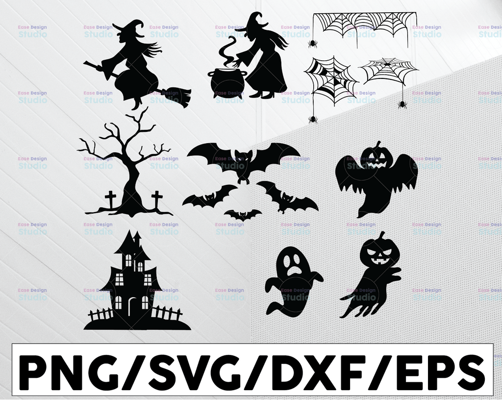 Halloween SVG Bundle, Halloween Clipart, Halloween Svg Files for Cricut, Halloween Cut Files