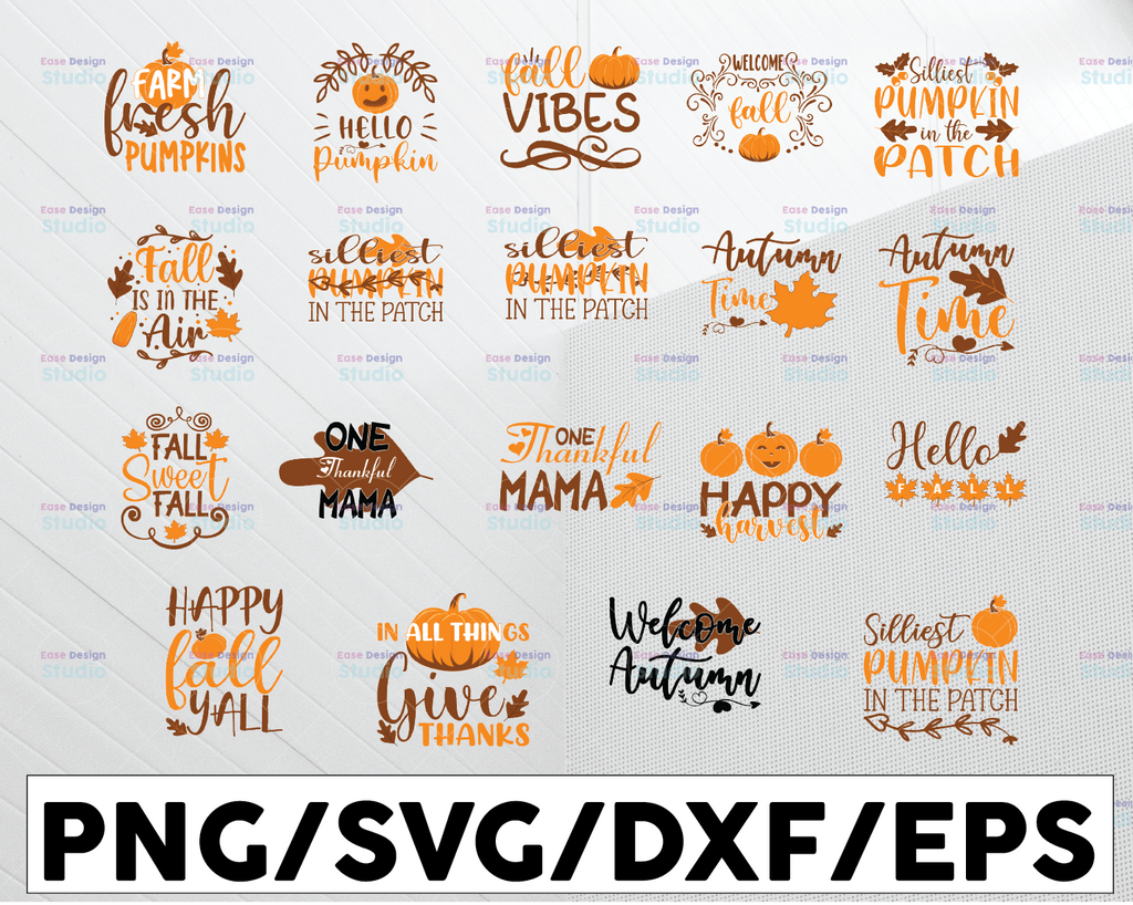 Fall SVG, Fall SVG Bundle, Autumn Svg, Thanksgiving Svg, Fall Svg Designs, Fall Sign, Autumn Bundle Svg, Cut File Cricut, Silhouette, PNG