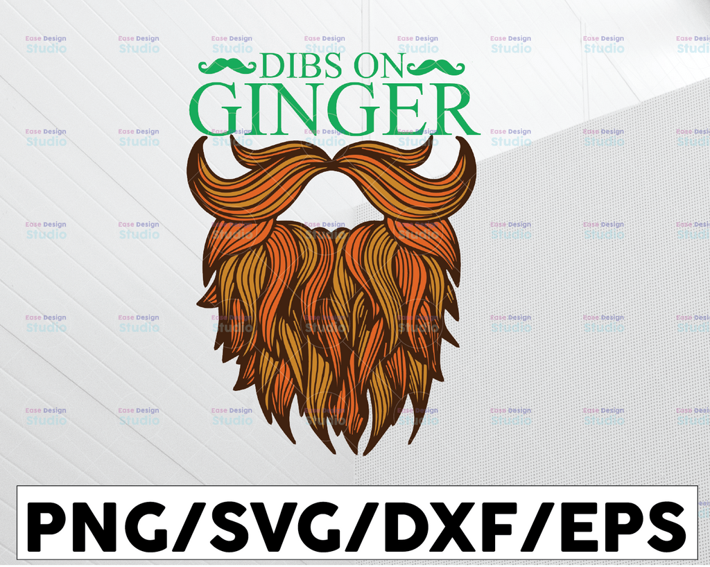 Dibs On The Ginger Svg, dibs on the coach svg , Ginger Powder, Beard cut file, Beard clipart, Beard svg files for silhouette