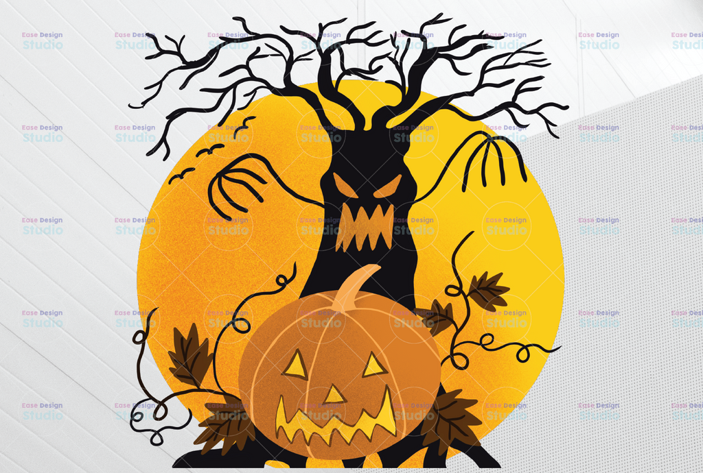 Halloween Png for  Sublimation Graphic, Pumpkins Scary Night png , Happy Halloween Printable