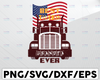 Best Truckin Grandpa Ever SVG Files for Cricut Vector PNG Sublimation Truck driver svg, Truck flag svg, Trucker svg