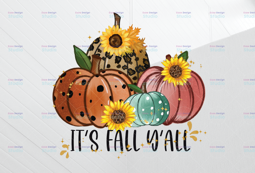 It's Fall y'all pumpkins halloween Sublimation Download, Purple orange fall pumpkins PNG File, Instant Download, it's fall y'all pumpkins