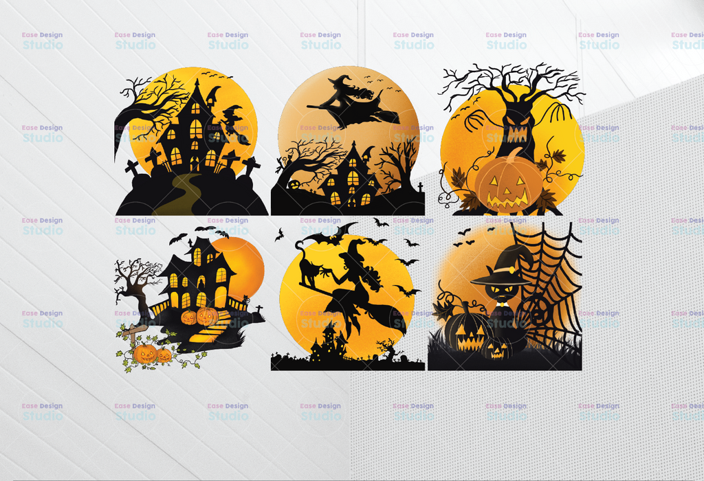 Halloween Bundle Png for Sublimation Graphic, Pumpkins Scary Night png , Happy Halloween Printable