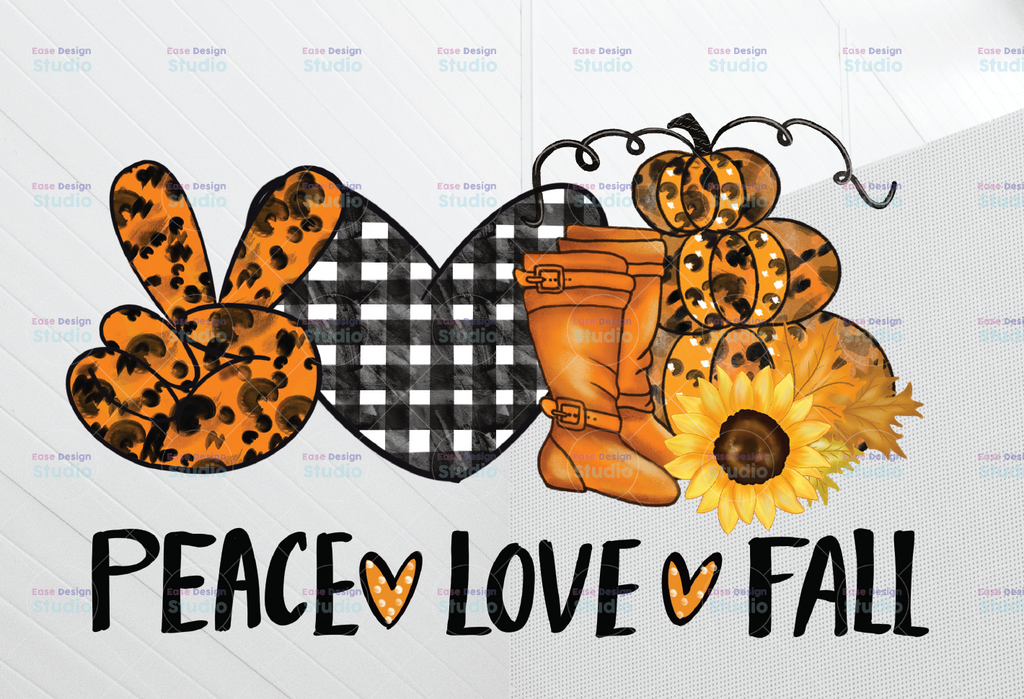 Peace Love Fall png,Fall sublimation designs downloads,sublimation graphics,digital download,Pumpkin sublimation design