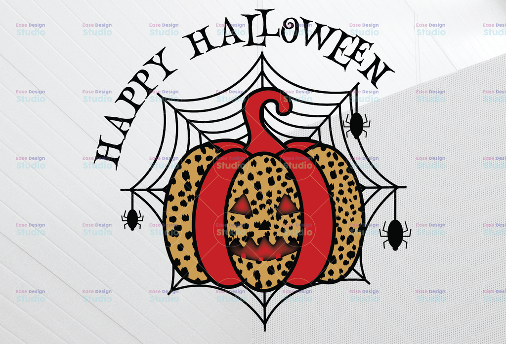 Happy Halloween Png, Halloween Png, Pumpkin and spiderweb  Png, Pumpkin Png,Digital Download,Halloween Sublimation Design