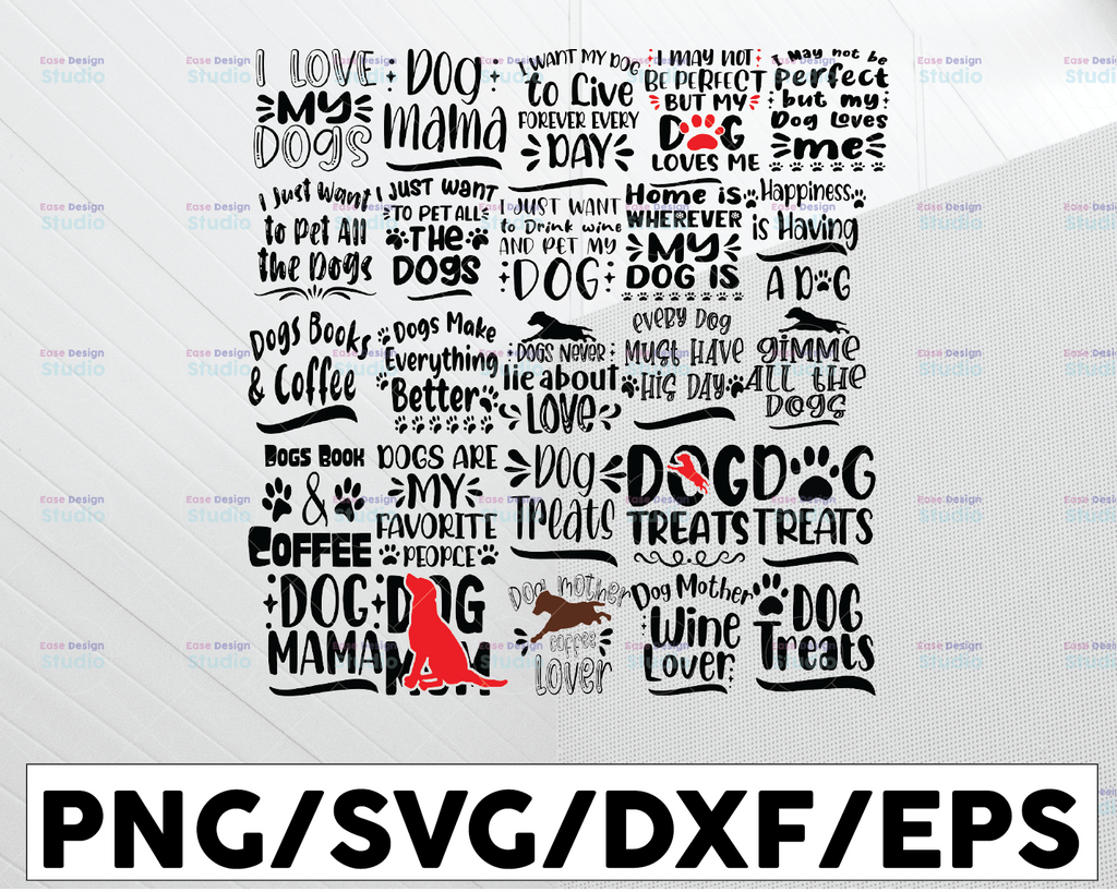 Dog Mom SVG Bundle / Cut Files / Clip art / Sublimation / Dog Mom SVG / Funny Dog Quotes