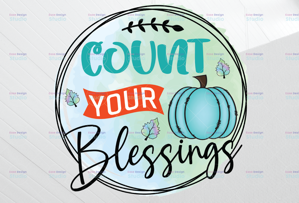 Count your blessings png, Fall pumpkins sublimation designs digital download, fall shirt designs, pumpkin graphics