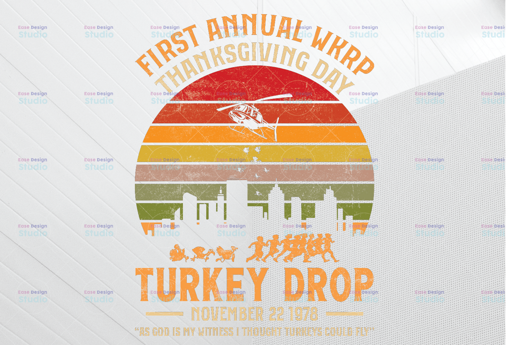 First Annual Wkrp Thanks Giving Day Png, Turkey Drop November 22 1978 Png,As God Is My Witness I Thoght Turkeys Could Fly Png, Thanksgiving Day