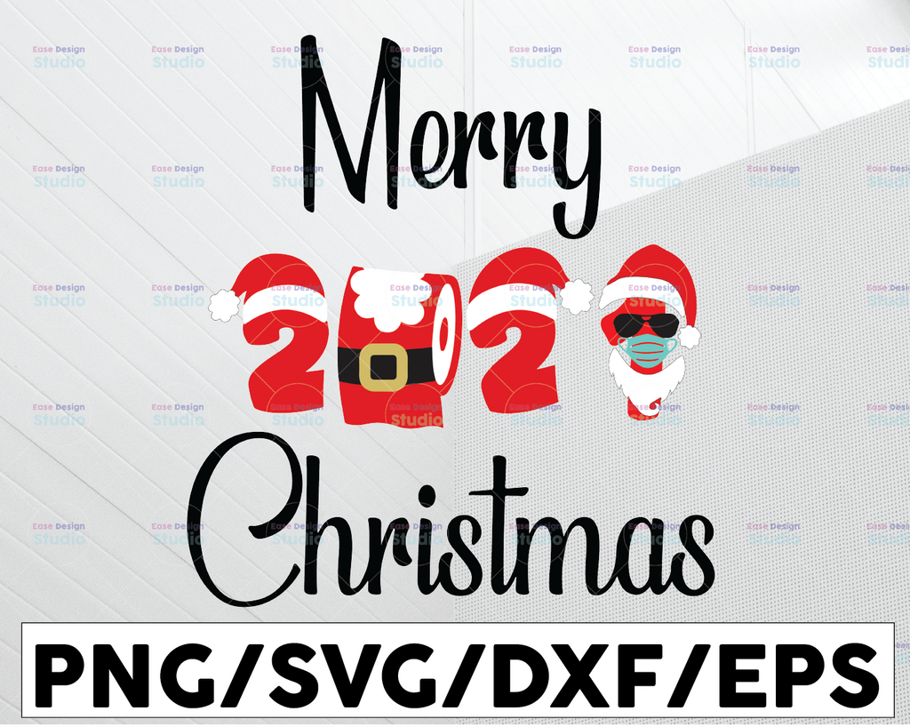 Merry Christmas 2021 SVG File, Digital Download for Cricut and Silhouette (includes svg, dxf, eps, pdf, png file formats) Bestseller