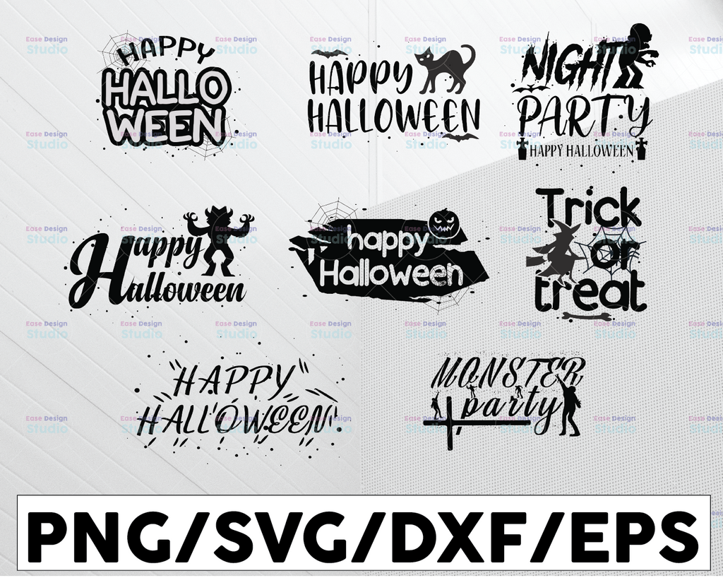 Halloween SVG Bundle, Pumpkin svg, Hocus Pocus svg graphic, Silhouette Halloween svg, Witch Svg, Ghost svg, Halloween Quotes Clipart