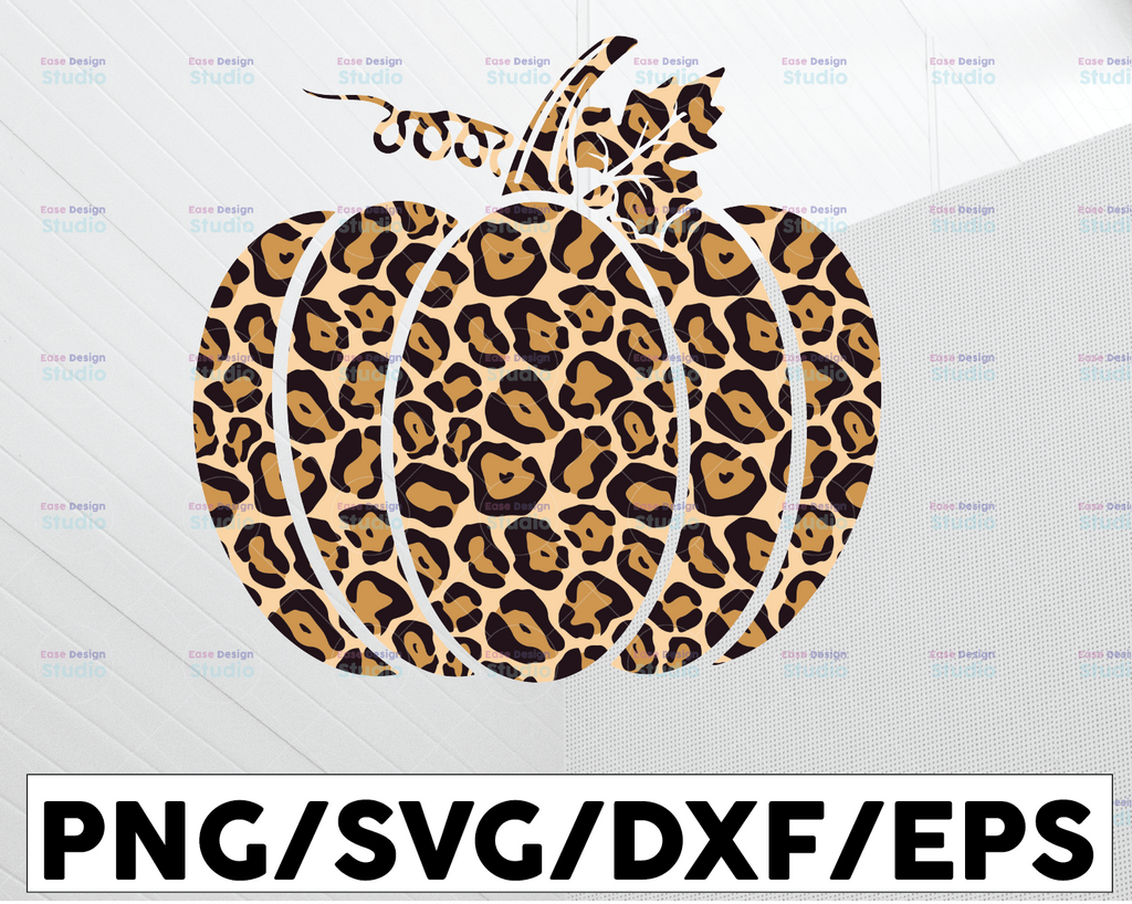 Pumpkin with Leopard SVG, Pumpkin Svg, Thanksgiving, Pumpkin Sublimation, Leoapard Pumpkin PNG, Leopard Print Pumpkin, Fall, Autumn