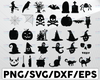 Halloween Bundle svg, Halloween Ghost svg,Happy Halloween Svg, Spiderwebs svg, Halloween Silhouette SVG, Halloween Clipart