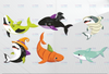 Halloween Sharks Bundle Png, Halloween Bundle Png, Halloween Clipart, Spooky Ghosts, Happy Ghosts, Horror png, Zombie Shark PNG