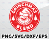 Grinchmas blend svg, grinchmas coffee, merry grinchmas svg, christmas tree grinchmas, grinch coffee png, logo svg png Christmas svg cut vector4