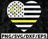 911 Dispatcher Thin Gold Line Heart svg, Dispatcher svg png cutting files for silhouette or cricut