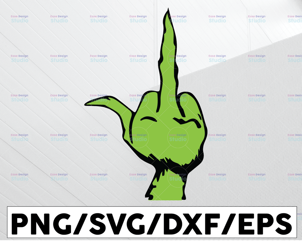 Grinch Finger, Christmas SVG PNG DXF jpg dxf  Digital Download