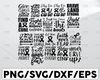 Cancer Awareness SVG Bundle, Breast Cancer SVG, Pink Ribbon SVG, Cut Files, Cricut, Silhouette, Vector