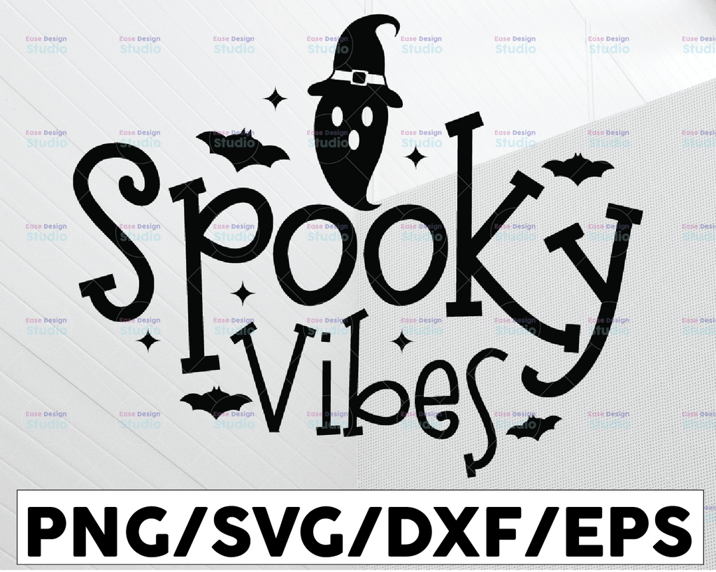 Spooky Vibes SVg, Retro Spooky Vibes svg ,Spooky svg, Halloween svg, Retro Halloween svg ,October svg, Ghost svg , Spooky Vibes png