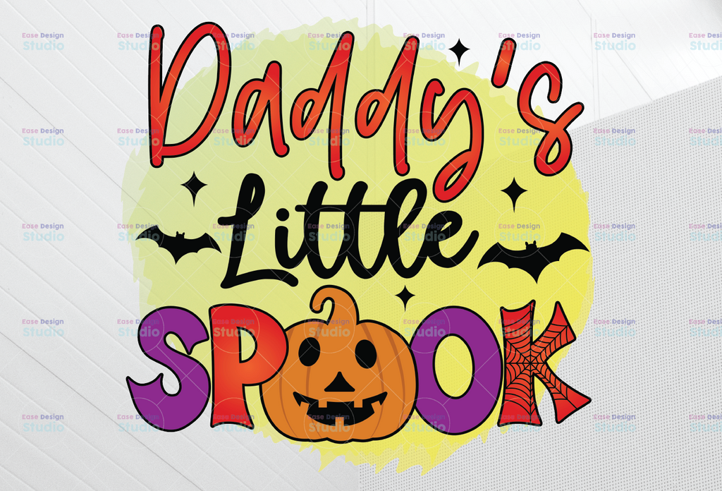 Daddy's Little Spook, Pumkin PNG Fall  Autumn Saying ,sublimation, Fall png,Digital Download