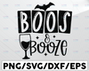 Boos And Booze svg, Kids Halloween shirt svg, cute toddler svg, ghost svg, cut files for cricut, silhouette cut files, ghost png