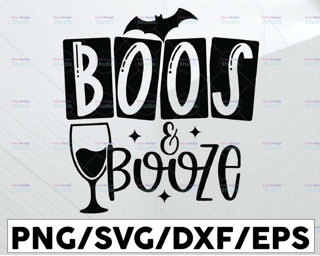 Boos And Booze svg, Kids Halloween shirt svg, cute toddler svg, ghost svg, cut files for cricut, silhouette cut files, ghost png