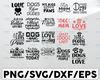 Dog Mom Bundle of svg dxf png Files for Cutting Machines Cameo Cricut, Dog Mom, Funny Fur Mom, dog Lover, Rescue Mama