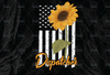 Thin Yellow Line Dispatch Flag Sunflower , PNG File, Digital Download, Sublimation, First Responder,Black and White