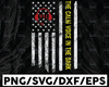 Dispatcher Thin Yellow & Red Line 911 Emergency svg, png, dxf, eps digital download
