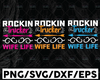 Rockin Trucker Wife Life SVG Files for Cricut Vector PNG Sublimation Truck driver svg, Truck flag svg, Trucker svg