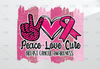 Peace Love Cure Png, Cancer Ribbon, Awareness Ribbon png, Cancer png, Breast Cancer, Sublimation Design, Digital Download