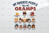 Personalized Name My Favorite People Call Me Gramps PNG, Digital Download, Fathers Day clipart