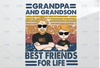 Grandpa and Grandson Best Friends for Life Png for sublimation, Fathers Day Shirt Design, funny Gift For DAD grandpa grandfather
