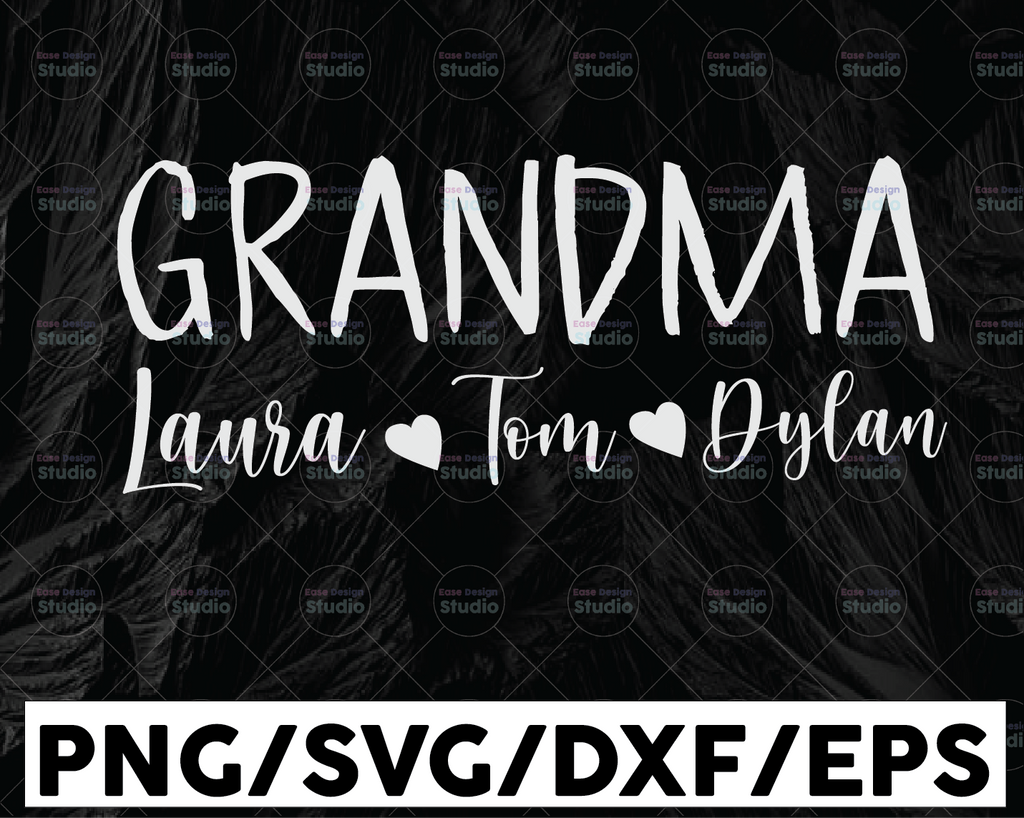 Personalized Name Grandma and Grandpa SVG Cut File, Grandma To Be, Promoted to Grandpa, New Grandparents, Digital DOWNLOAD