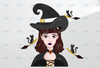 Witch png, witch sublimation, Pumpkin witch png, bad witch clipart, Halloween Sublimation Designs, Pinup Witch Design