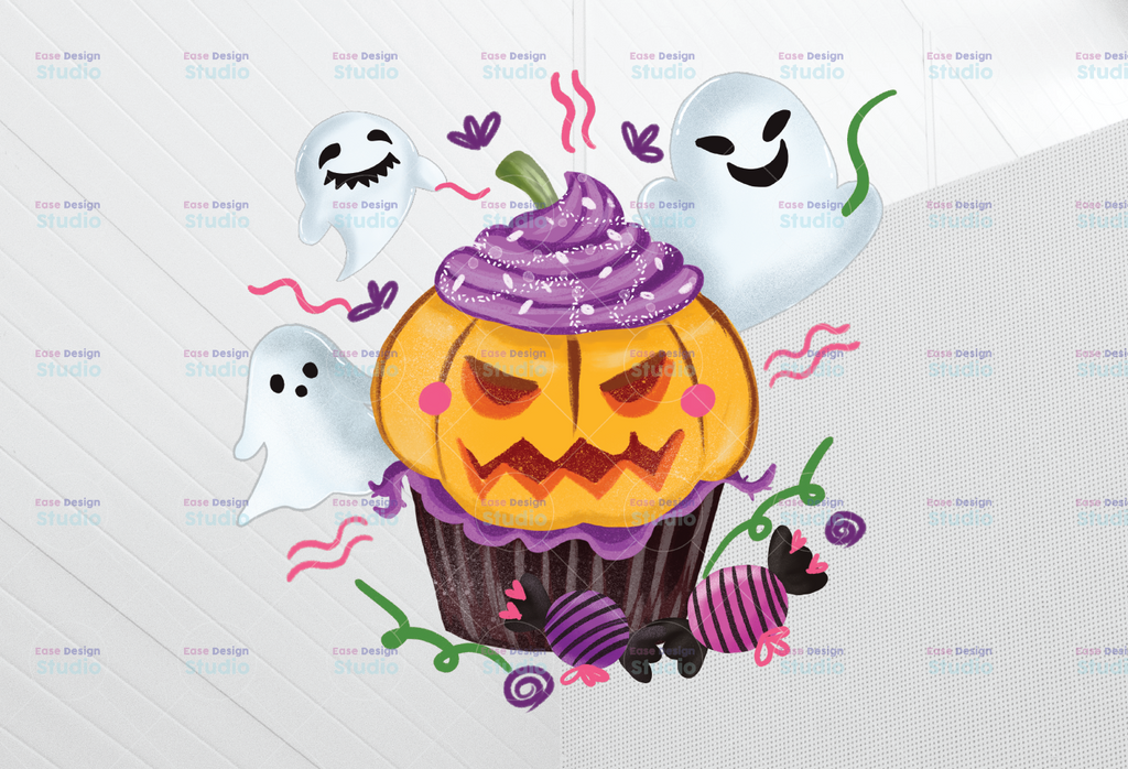 Halloween Pumpkins PNG, Halloween Cupcake Pumpkins Png for sublimation, Halloween Cupcakes digital download, Pumpkins