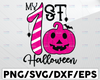 My 1st Halloween SVG, Baby First Halloween SVG, Kids Halloween Png, Funny, Shirt, Files For Cricut, Silhouette