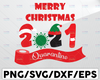 Quarantine Christmas 2021 Mask svgFunny Merry Quarantine Christmas 2021 Mask svg, png Funny Merry Christmas